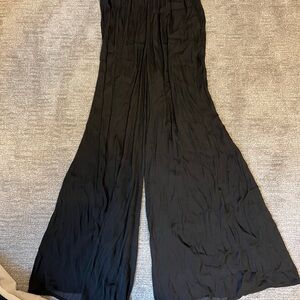 Zara Elegant Black Wide-Leg Pants